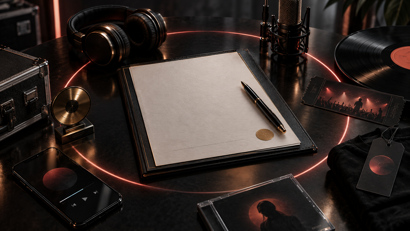 Contrat 360 entre un artiste et un label dans l'industrie musicale